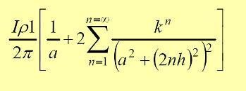 Si se sustituye en (4), (r = a) el resultado es el siguiente: