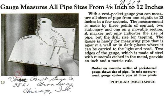 En la siguiente imagen observamos una reseña del instrumento publicada en la edición de noviembre de 1943 en la revista Popular Mechanics,