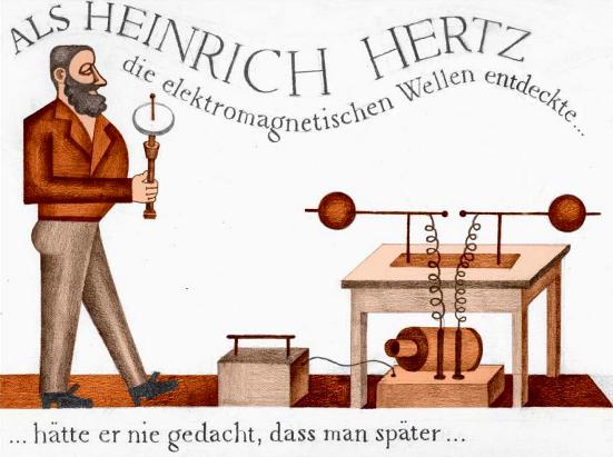 Cuando Heinrich Hertz descubrió ondas electromagnéticas ...
