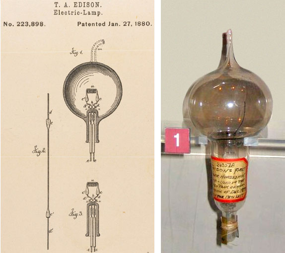 En años sucesivos, Edison se ocupó en mejorar su bombilla, y fue esta actividad la que le llevó hacia el único de sus descubrimientos que pertenece a una área estrictamente científica.